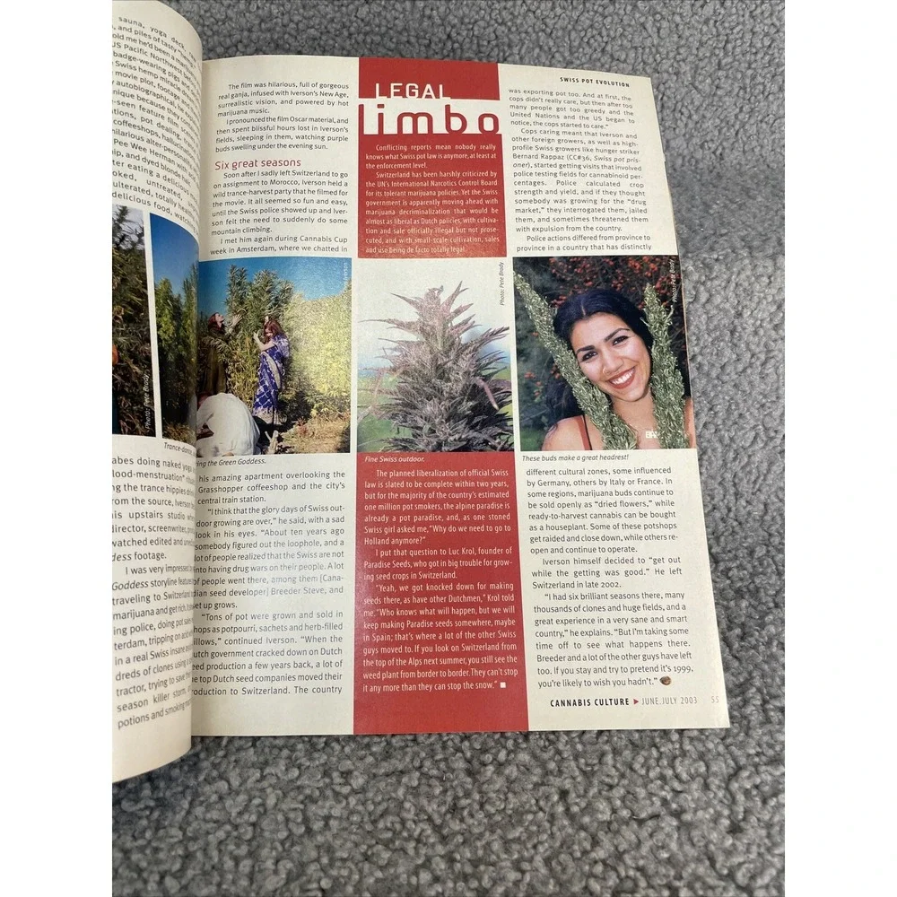 CANNABIS CULTURE MAGAZINE‎ JUNE / JULY 2003